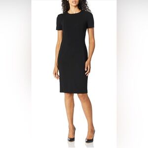 Calvin Klein Scuba Crepe Sheath Dress